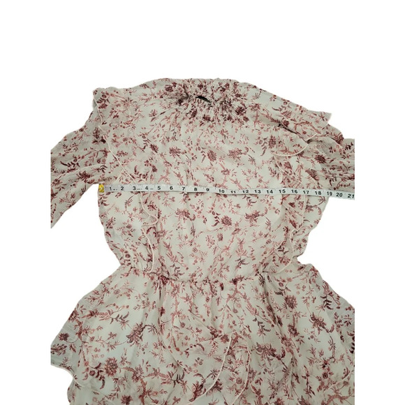 Minkpink Melanie Floral Chiffon Ruffle Dress Size XL - Picture 9 of 12